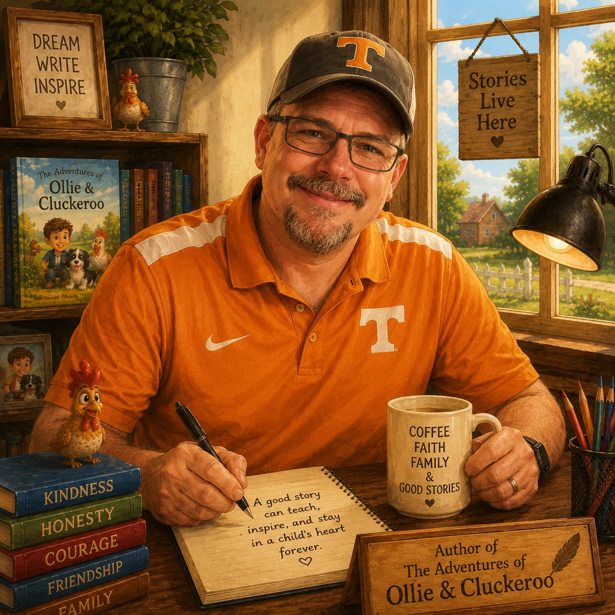 Daniel C. LaGarce Jr., author and creator of The Adventures of Ollie & Cluckeroo children's book series.